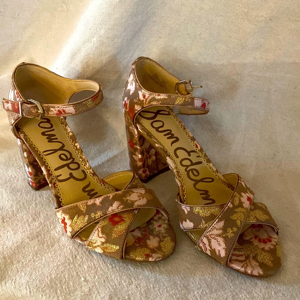 Sam Edelman floral heels